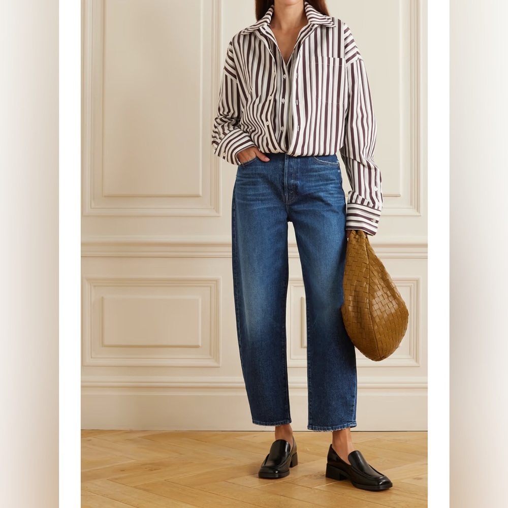 Mother curbside flood jeans